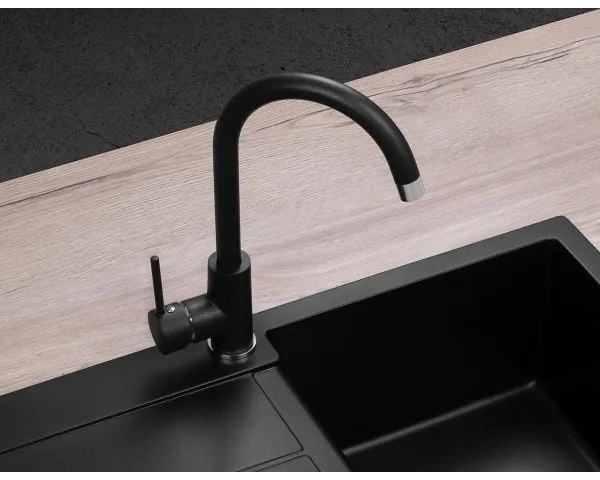 Concept BDG3334BC - 33,5 cm gránit/fekete mosogató csaptelep