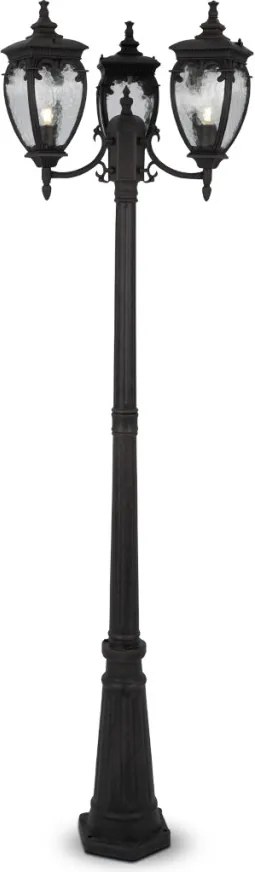 MAYTONI O414FL-03BZ FLEUR Kandeláber Antik bronz, Fekete, Arany E27 IP44