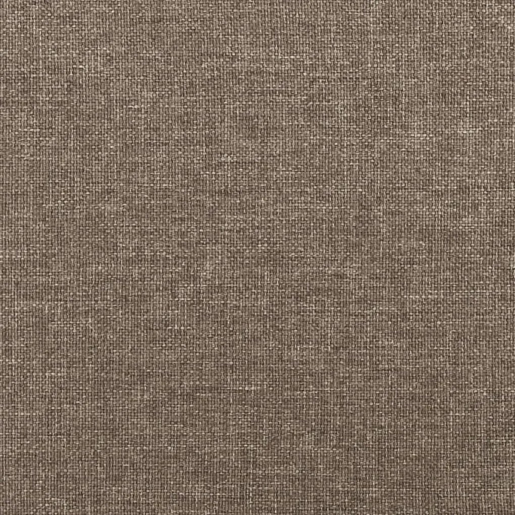 tópszínű szövet rugós és LED-es ágy matraccal 120x190cm