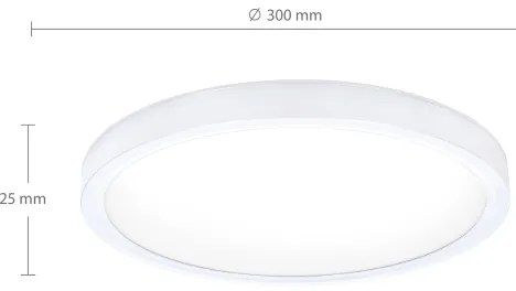Brilagi - LED mennyezeti lámpa ESTELA LED/18W/230V fehér
