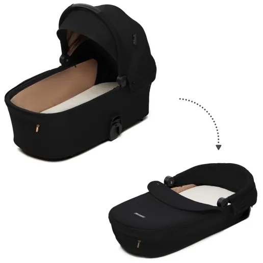 KINDERKRAFT - Kombinált babakocsi 2in1 NEA 2 Midnight fekete