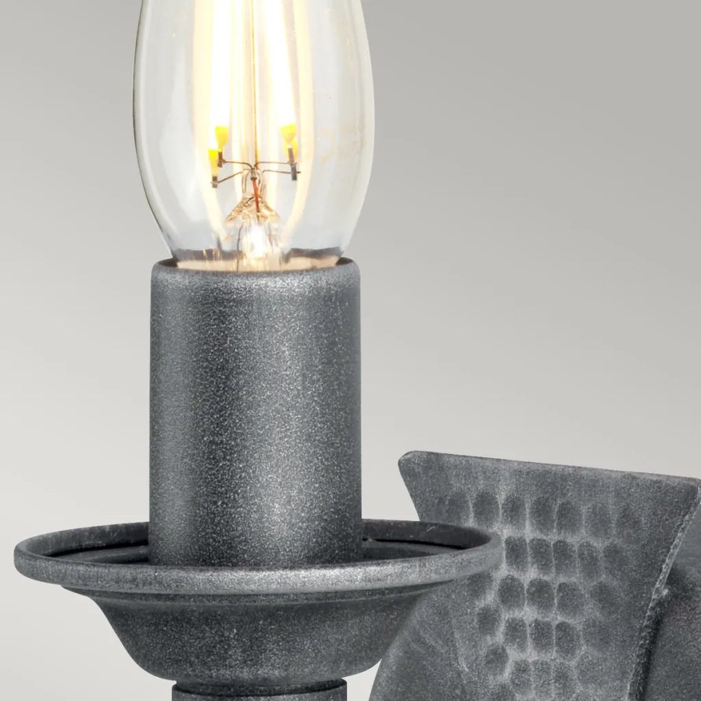 Elstead Lighting SAXON SAX1-BLK-SIL Fali lámpa 1x60W/E14