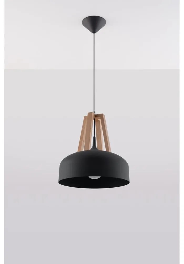 Olla fekete-bézs függőlámpa - Sollux