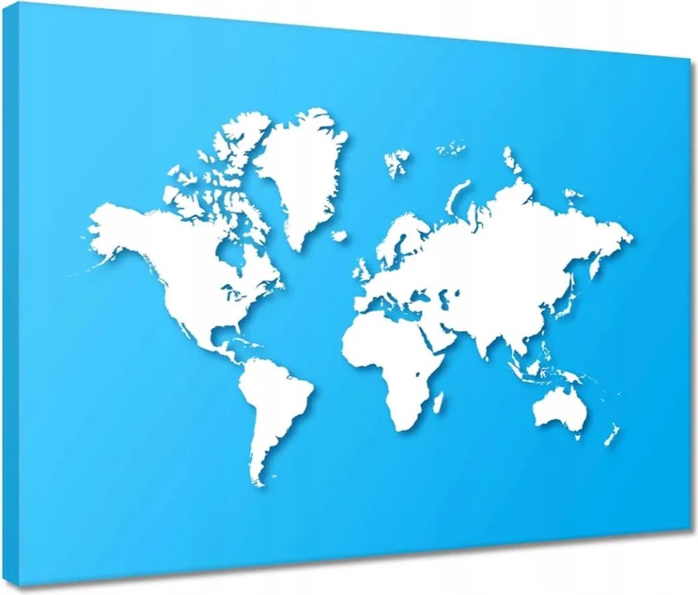Vászonképek 40x30 Világtérkép