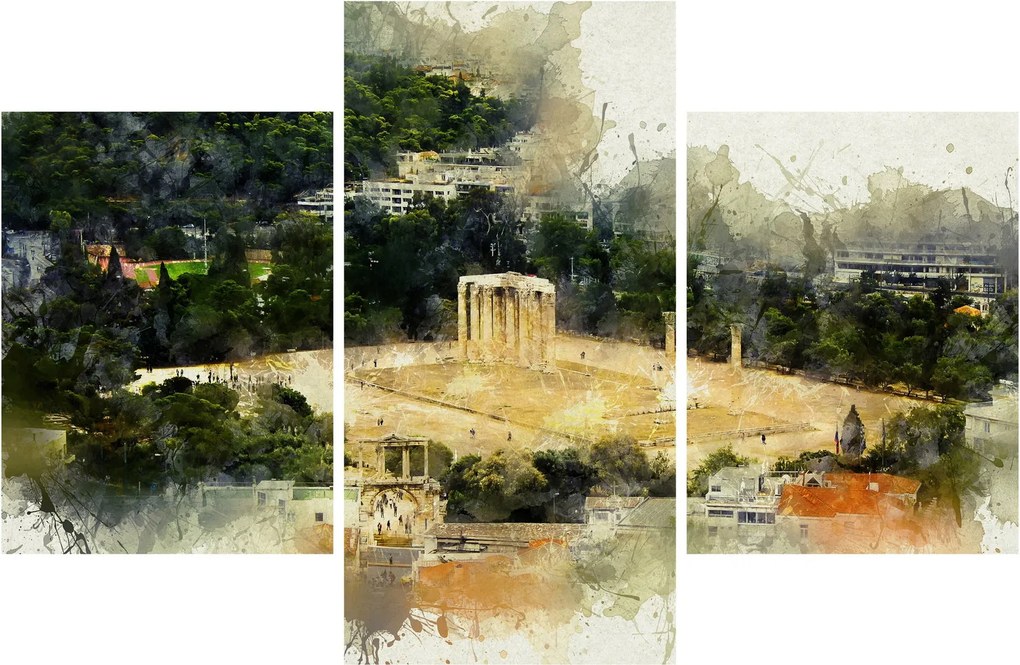 Kép - Zeusz temploma, Athén, Görögország (90x60 cm)