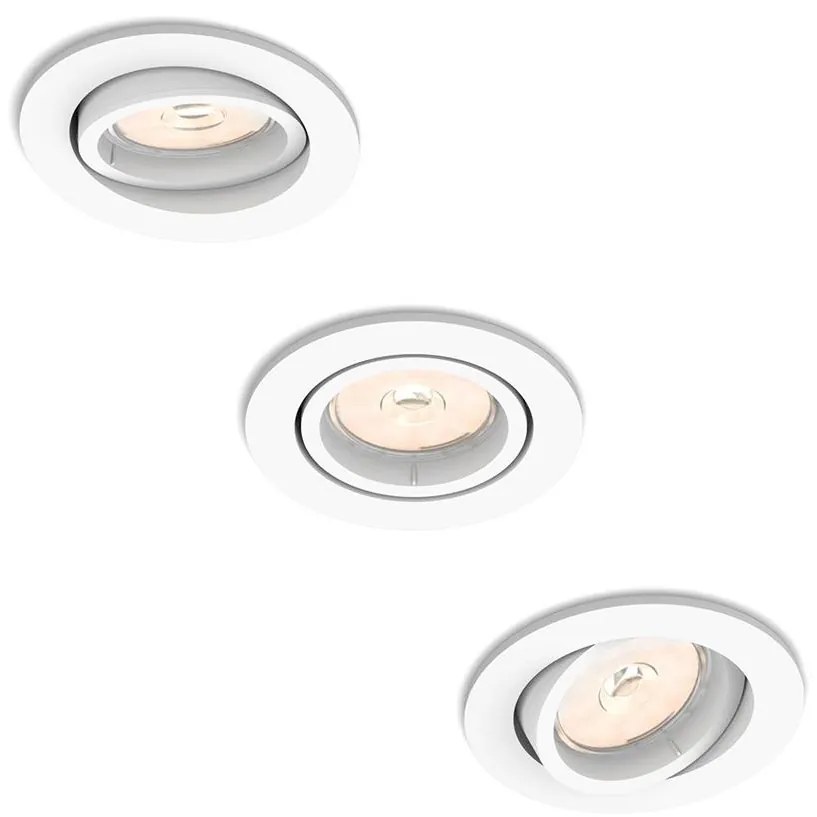 Philips 50183/31/PN - Készlet 3x Beépíthető lámpa ENNEPER 1xGU10/5,5W/230V 50183/31/PN