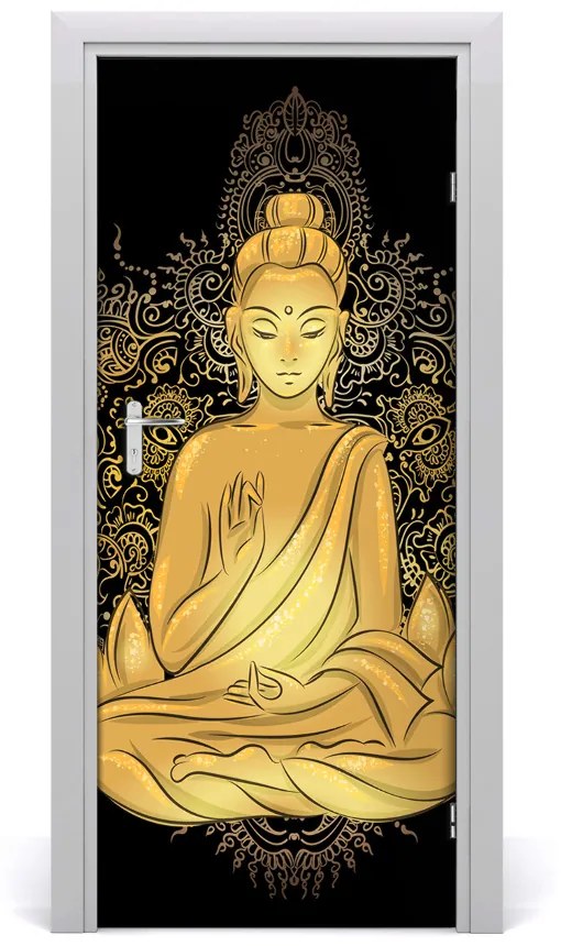 Poszter tapéta ajtóra Buddha mandala 95x205 cm