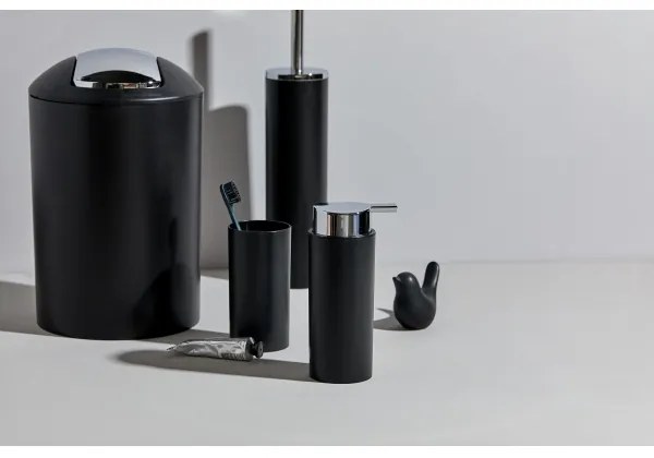 WENKO 24078800 - CALVO készlet 6,5x13 cm fekete/fényes króm