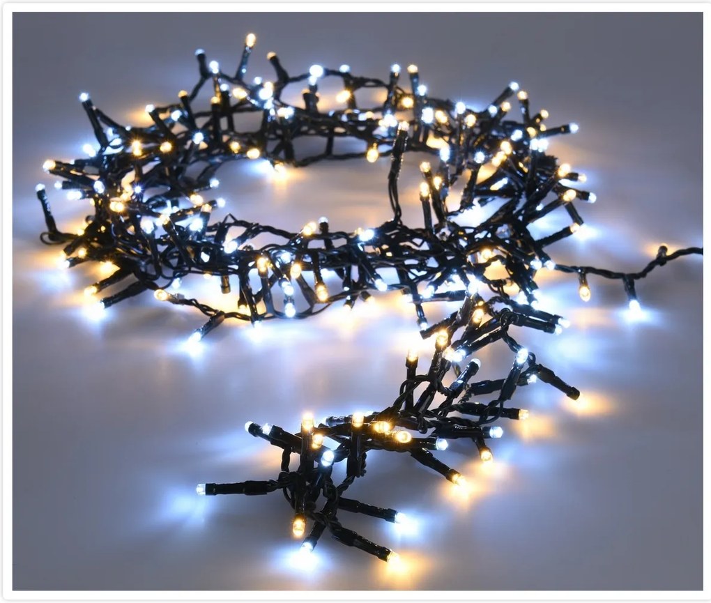 Twinkle karácsonyi fényfüzér hideg és meleg fehér, 560 LED-es, M
