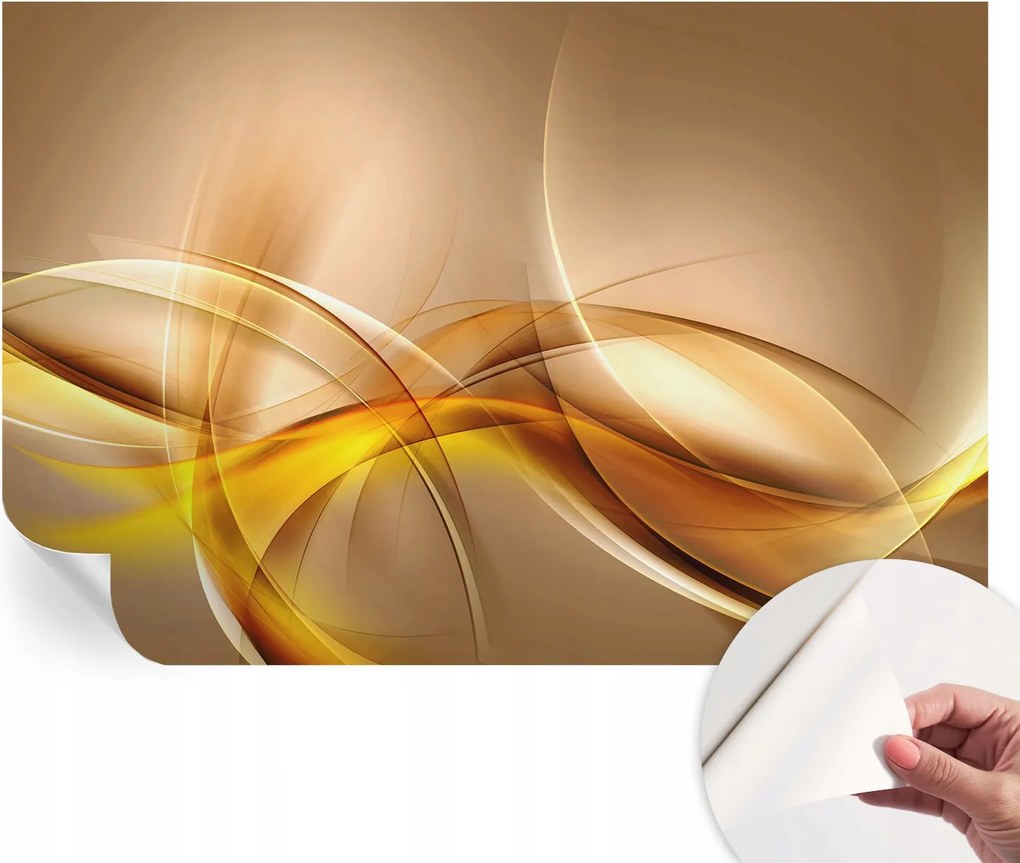 Dekoratív öntapadós fotótapéta Hálószobába Lágy vonalak 104x70 cm