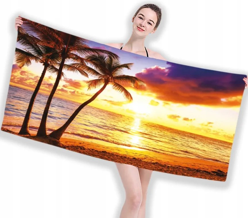 Gyorsan száradó strandtörölköző 150x210cm nagy mikroszálas fürdőtakaró H83