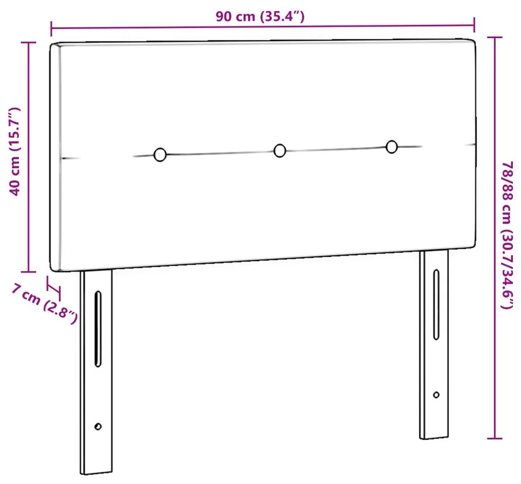 LED Fejtámla Gombos Kék 90 cm Szövet