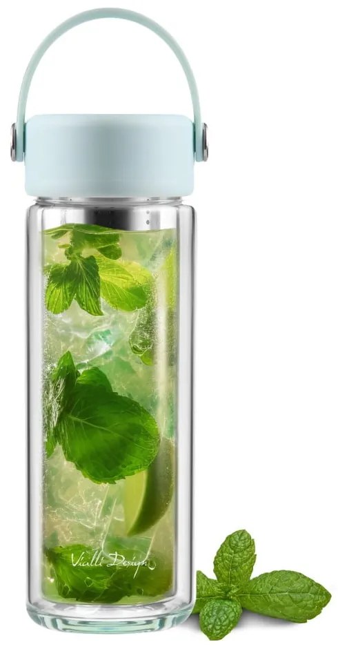 Mentazöld üveg ivópalack 350 ml Fuori – Vialli Design