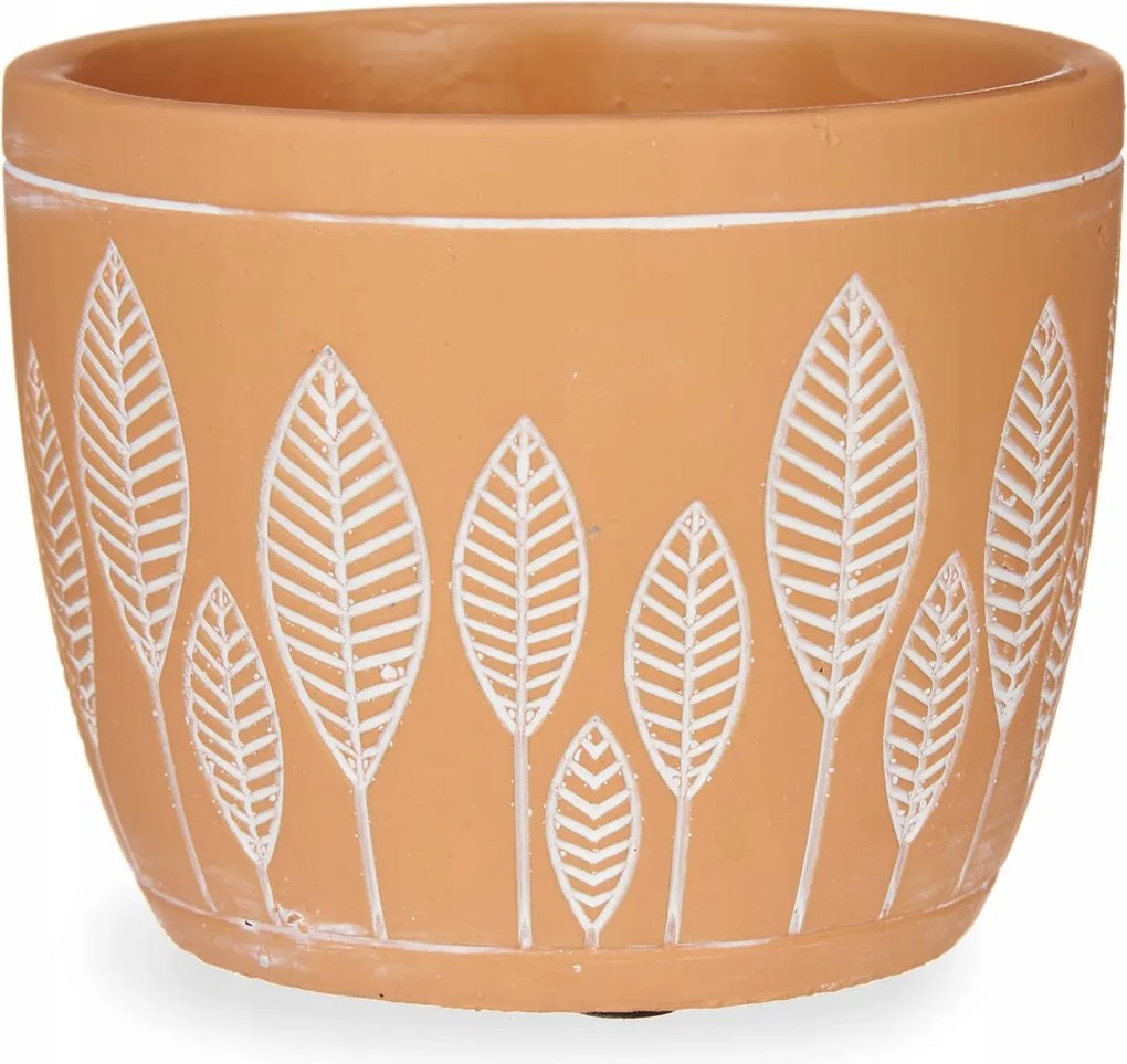 Terrakotta Kaspó Fedél, Leaves, Ø 12.5 CM, Ibergarden