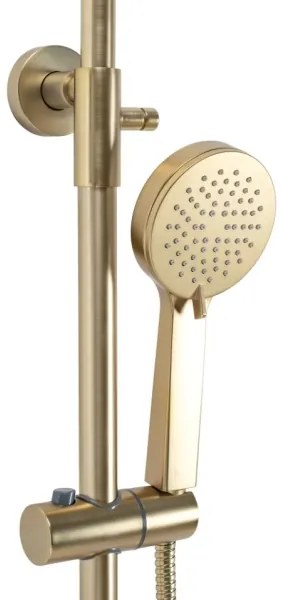REA-P2323 - PAROT termosztátos zuhanyszett, szálcsiszolt arany kivitel