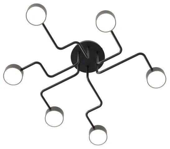 Csillár KURAGE 6xGX53/12W/230V fekete