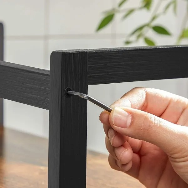 Tárolópolc MARGE barna/fekete