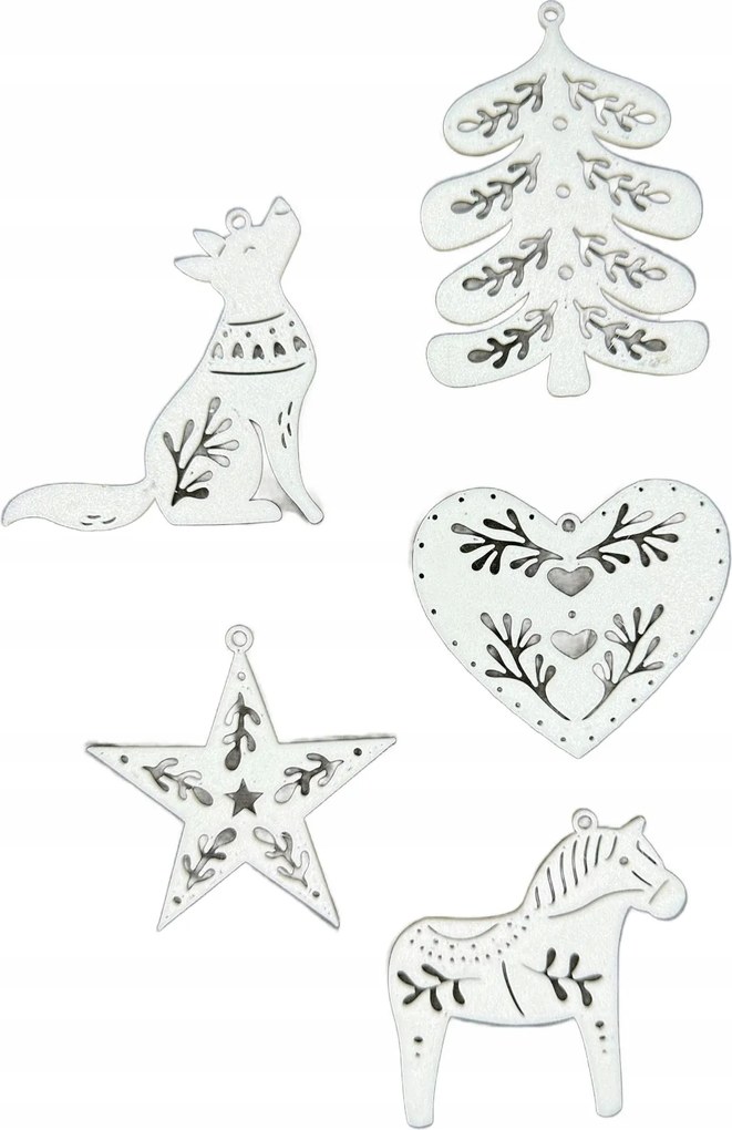 Karácsonyfadíszek Karácsonyi díszek Szett х5