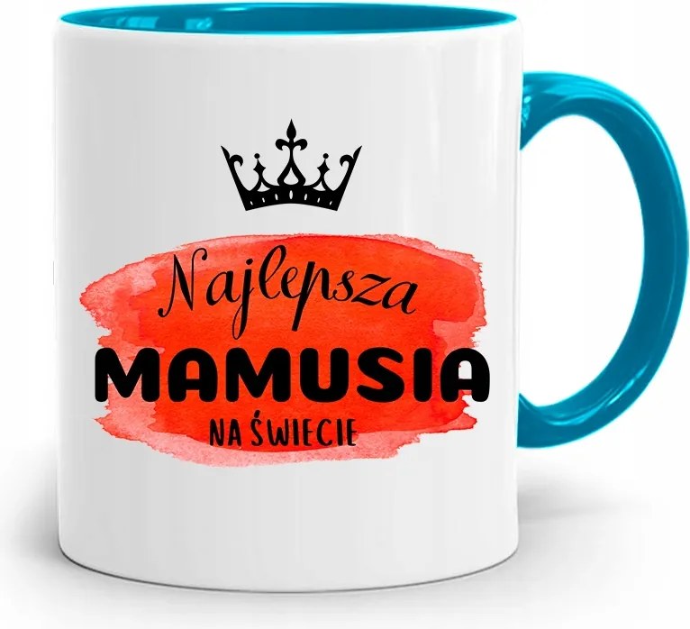 Kék Bögre Anyukáknak A Legjobb Anyuka fényképes nyomattal