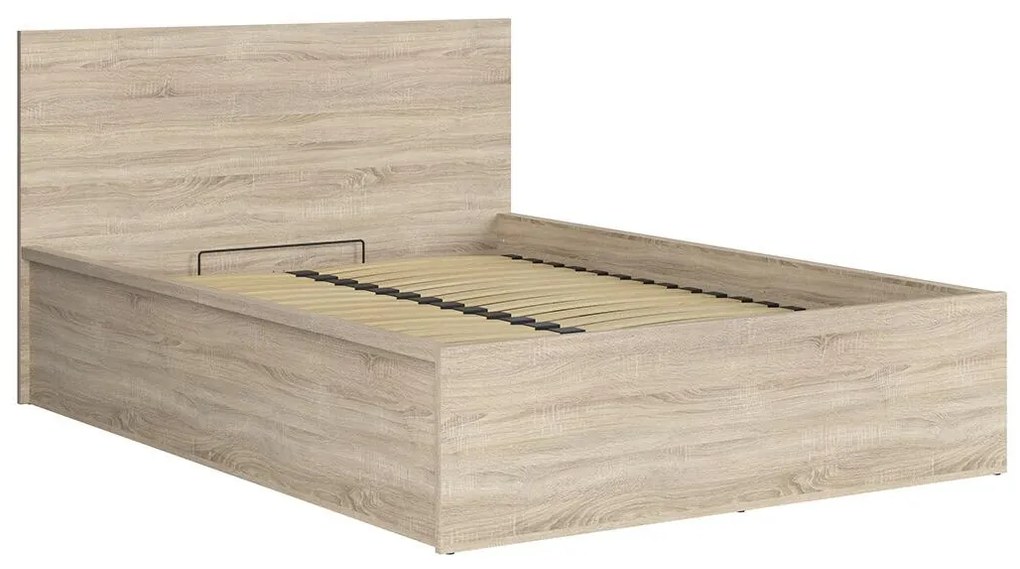 Franciaágy 140 cm Tetrix 8 (szonoma tölgy) (ágyráccsal) (tárolóhellyel). 1098489