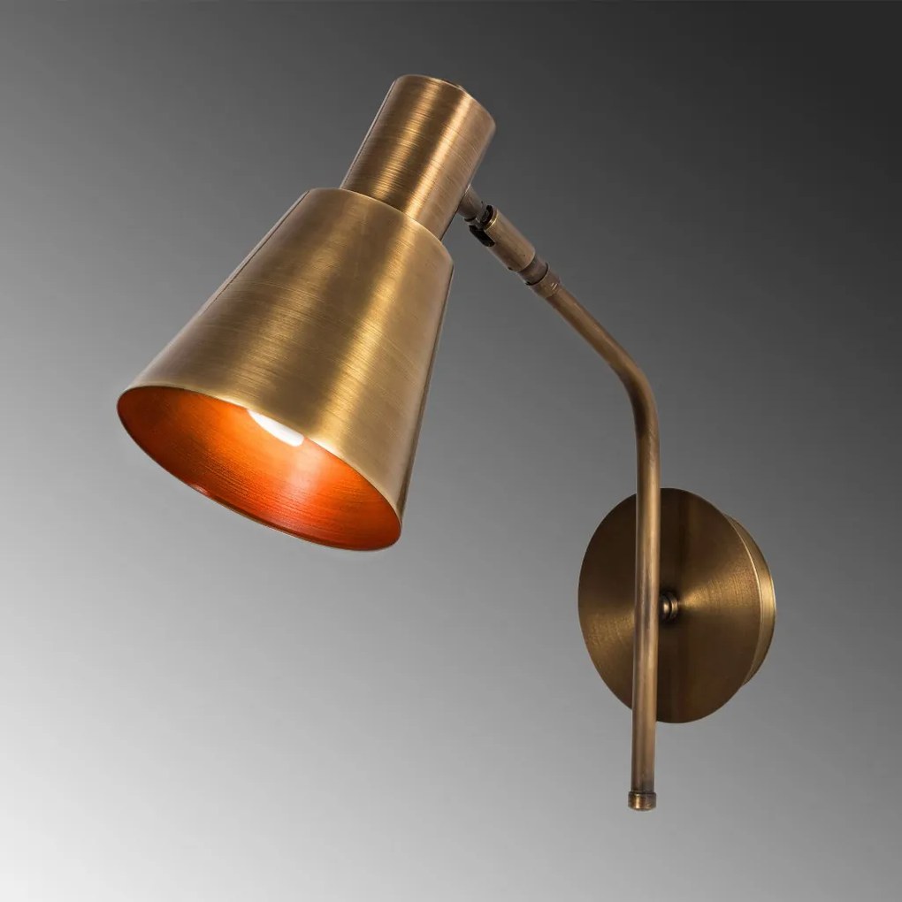 Sivani MR-663 vintage réz fém falilámpa
