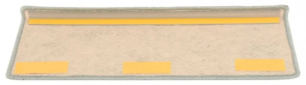 15 db szizál hatású zöld öntapadó lépcsőszőnyeg 65x21x4 cm