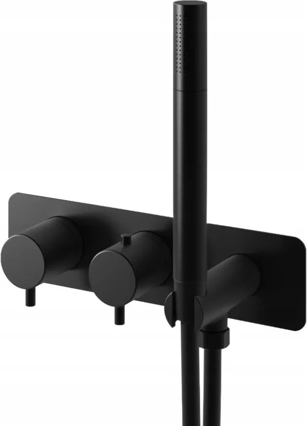 Kohlman falsík alatti kád- és zuhanycsaptelep Axel Black QW265AB