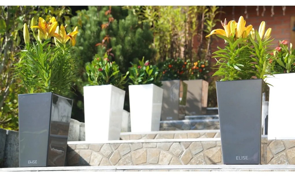 Gardenico Elise virágtartó, matt, fehér, 30 x 58 cm, 30 cm