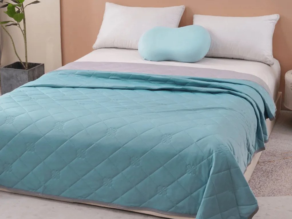Hűsítő nyári paplan ELARIA, türkiz Méret: 160 x 200 cm