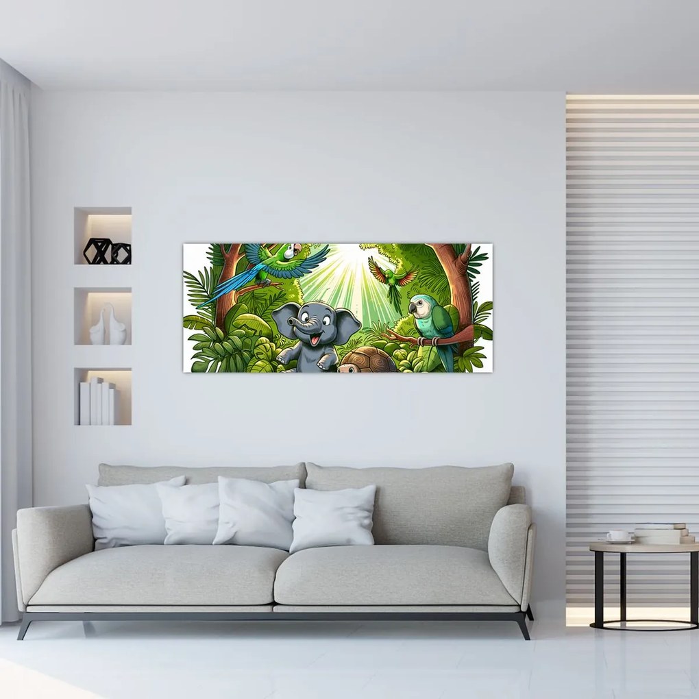 Kép - Vidám állatkák (120x50 cm)