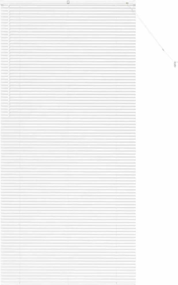 vidaXL Zsalugáter Redőnyök Fehér 220 x 105 cm Alumínium