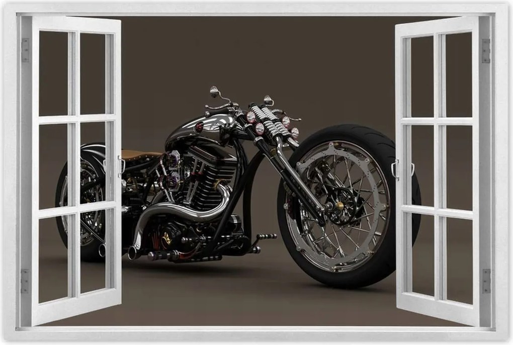 Poszterek 120x80 Chopper Motorkerékpár Motor