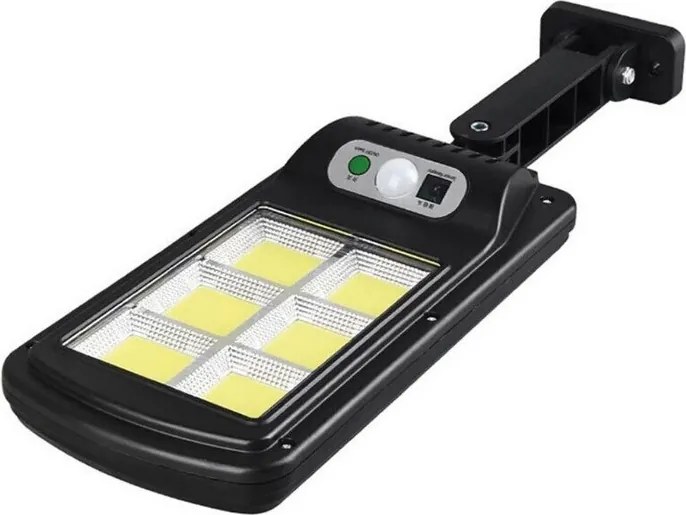 Napelemes kerti LED lámpa mozgás- és alkonyérzékelővel - BK-120-B-6COB