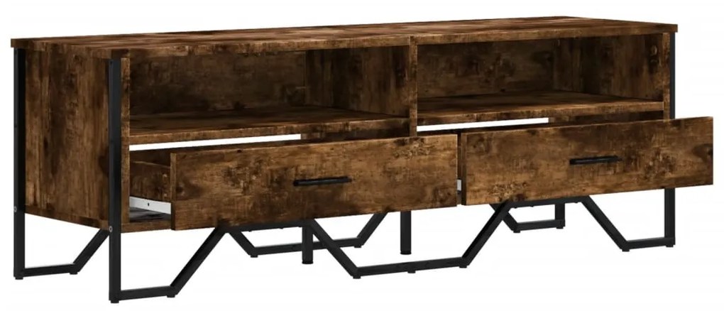 füstös tölgy színű szerelt fa TV-szekrény 122 x 34 x 41 cm