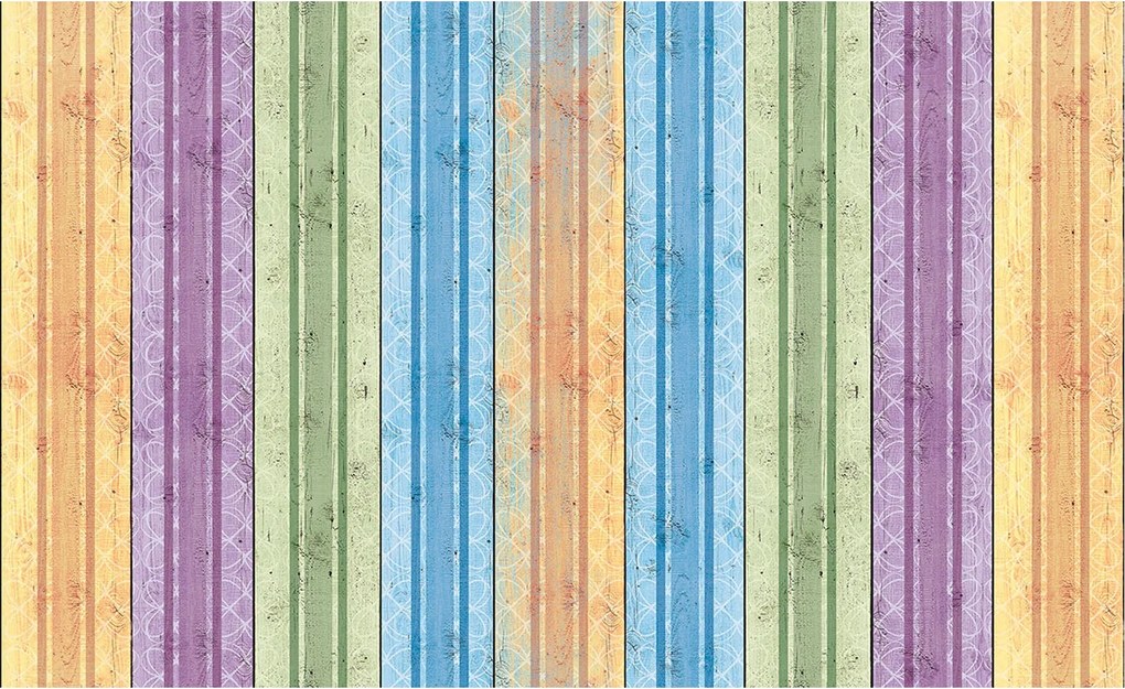 Flizelin fotótapéta Pasztell csíkok Vintage Könnyűség és báj 250x175 +ragasztó