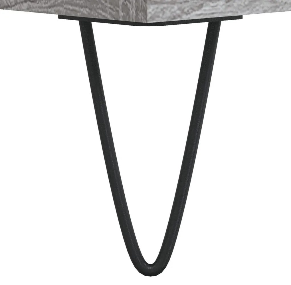 vidaXL szürke sonoma színű szerelt fa fürdőszobaszekrény 30x30x100 cm