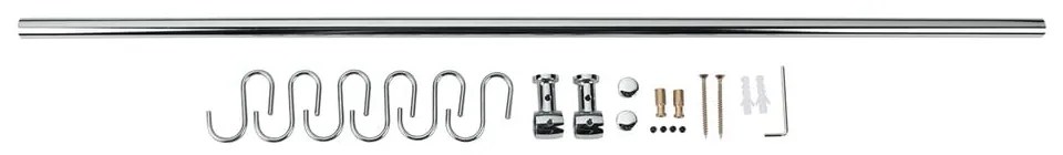 Krómozott acél konyhai függőrúd Lonardo – Metaltex