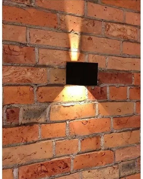 LED Kültéri fali lámpa 2xLED/3W/230V IP54 fekete