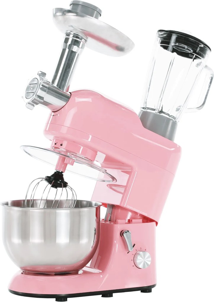 TEMPO-KONDELA KANTE, konyhai robotgép, 1800 W, 5 l, rózsaszín/króm
