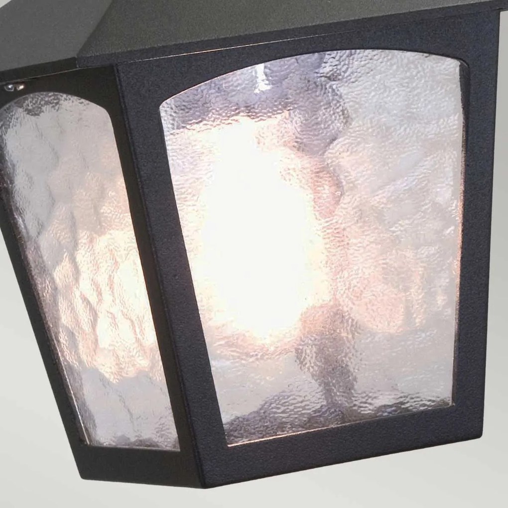 Elstead klasszikus kültéri függeszték york fekete átlátszó IP43 elsbl6b-black