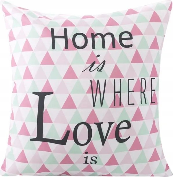 Dekoratív párnahuzat 40x40 rózsaszín