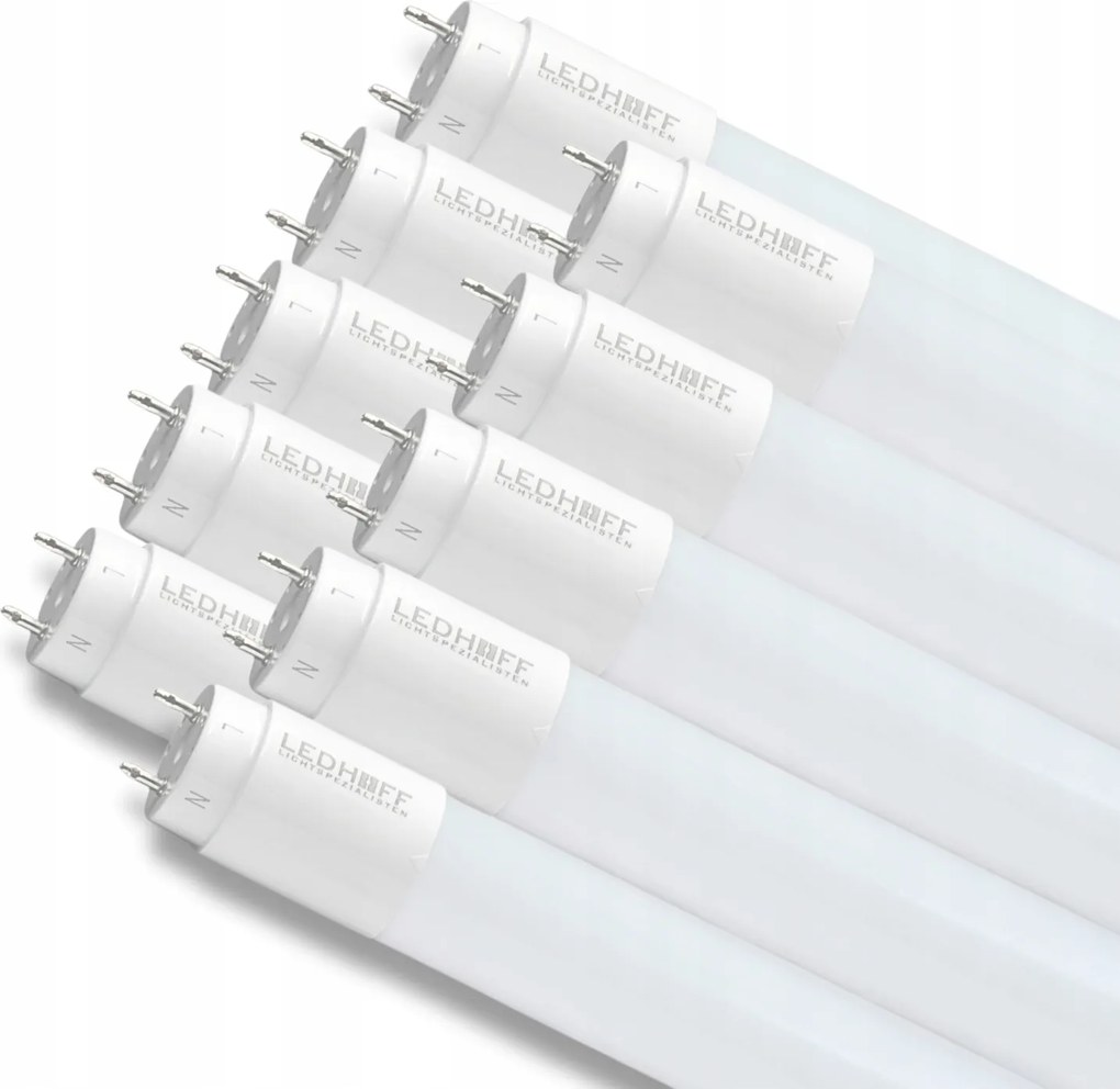 Led Fénycső 18W T8 120cm 6500K Hideg Fehér Erős 1800lm x10db