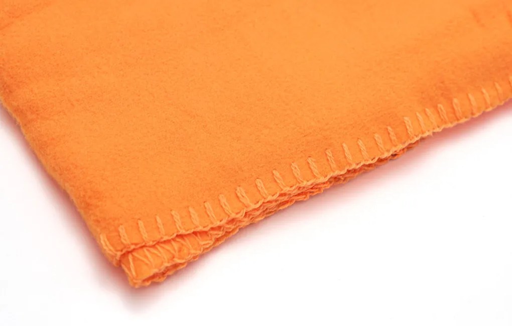 Fleece pléd 150x200 cm narancssárga
