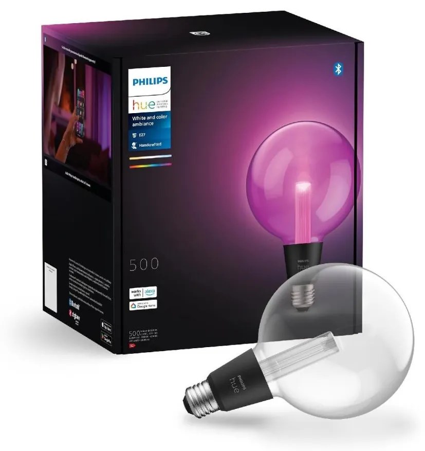 LED RGBW Dimmelhető izzó Philips Hue White And Color Ambiance E27/6,8W/230V