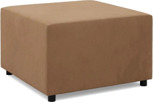 Zeus puff, szövet anyag, 70x70, barna