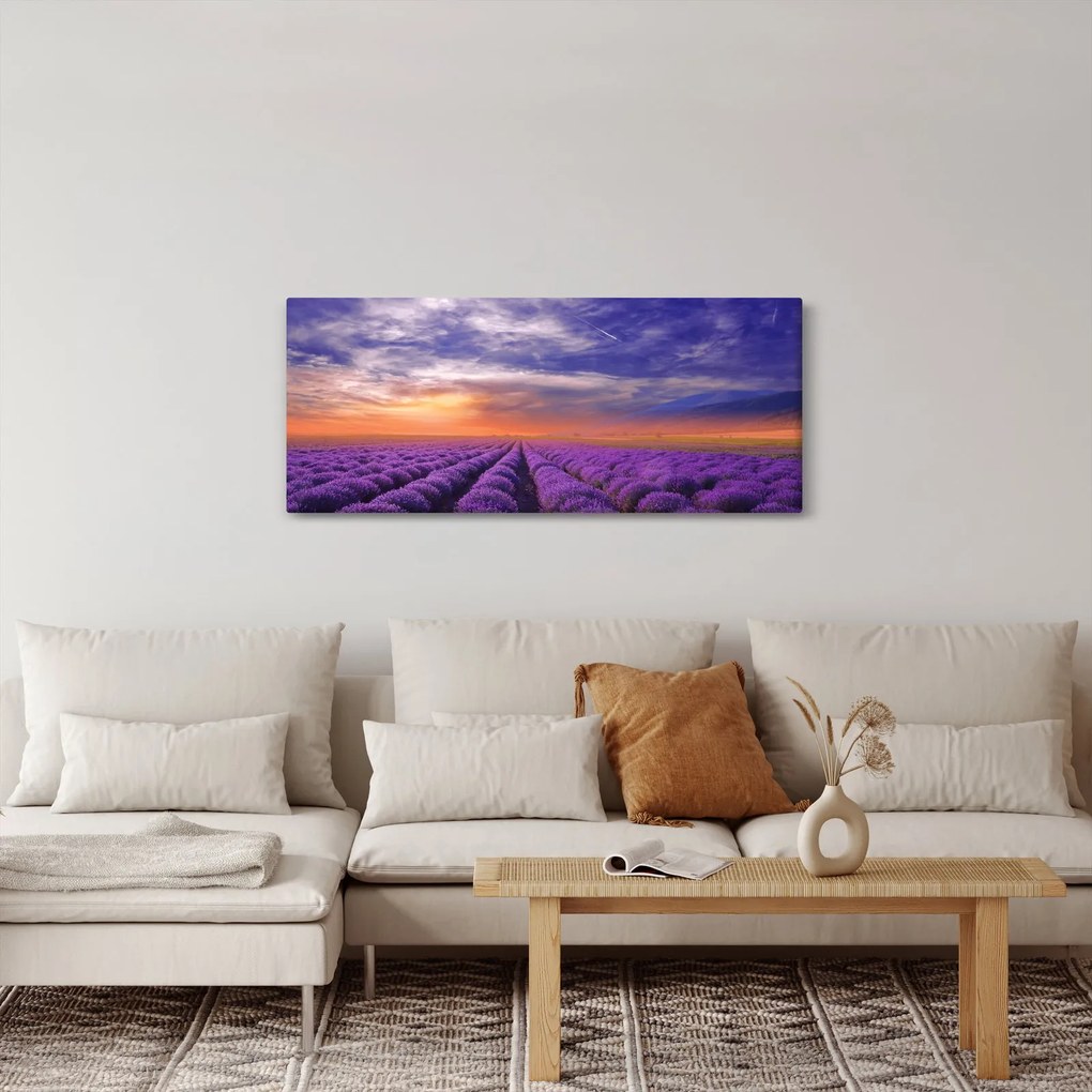 Egy levendula mező képe (120x50 cm)