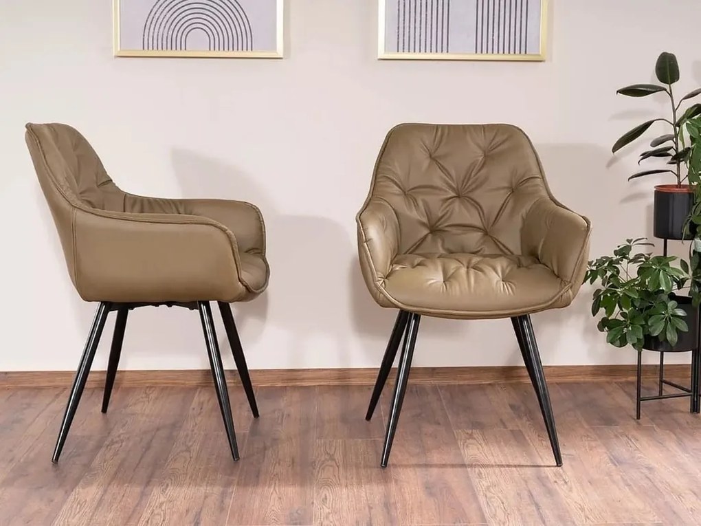 Olíva zöld CHERRY szék műbőrből