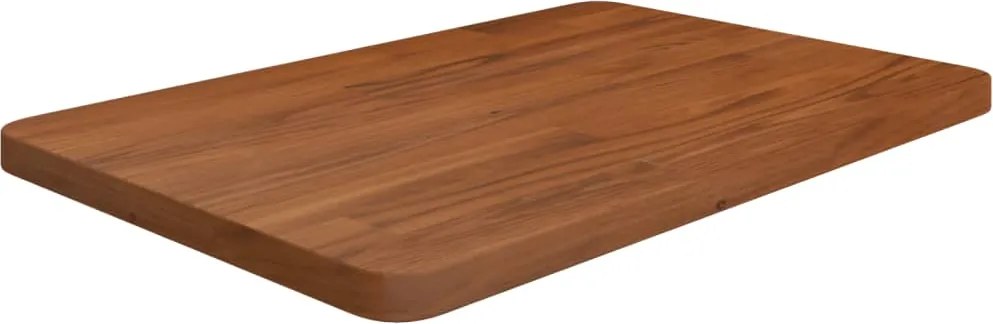 vidaXL sötétbarna kezelt tömör fa fürdőszobai pult 60 x 40 x 2,5 cm