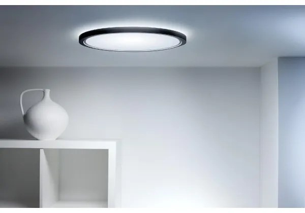 WiZ - LED RGB dimmelhető SUPERSLIM mennyezeti lámpa LED/22W/230V Wi-Fi fekete