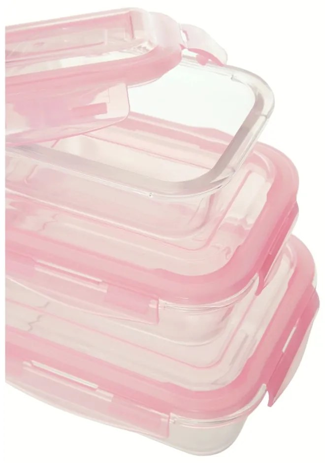 Üveg élelmiszertartó doboz szett 3 db-os Freska – Premier Housewares